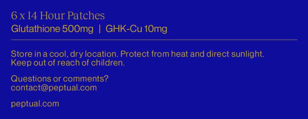 Glutathione 500mg /GHK-CU 10mg Patch Rx